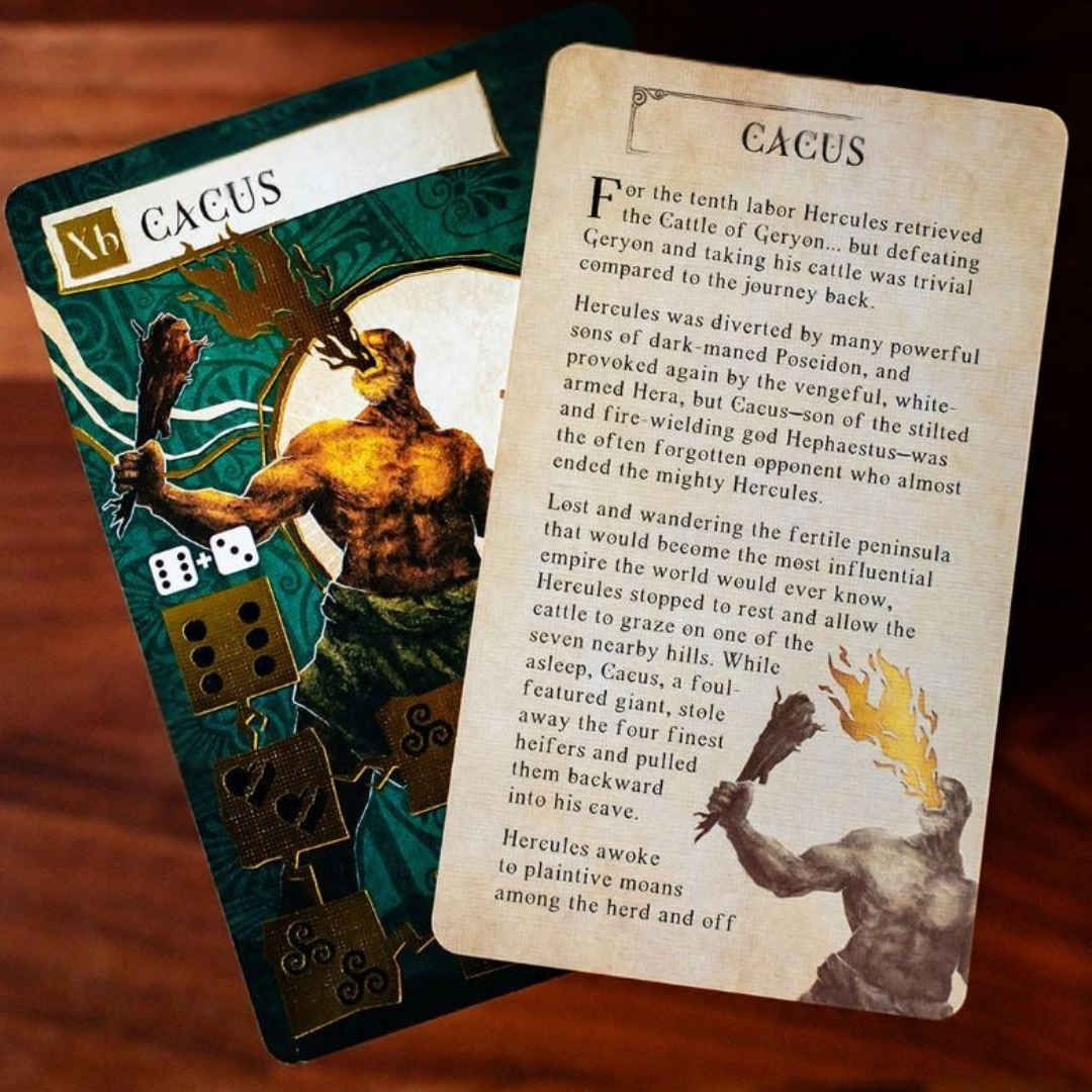 Hercules and the 12 Labors Promo Card - Cacus